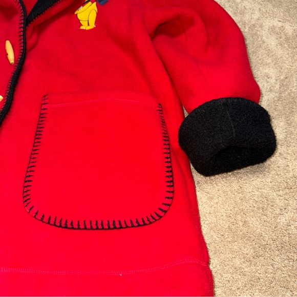 Vintage Disney Store Winnie The Pooh & Tigger Fleece Toggle Jacket Size Small - Picture 7 of 11